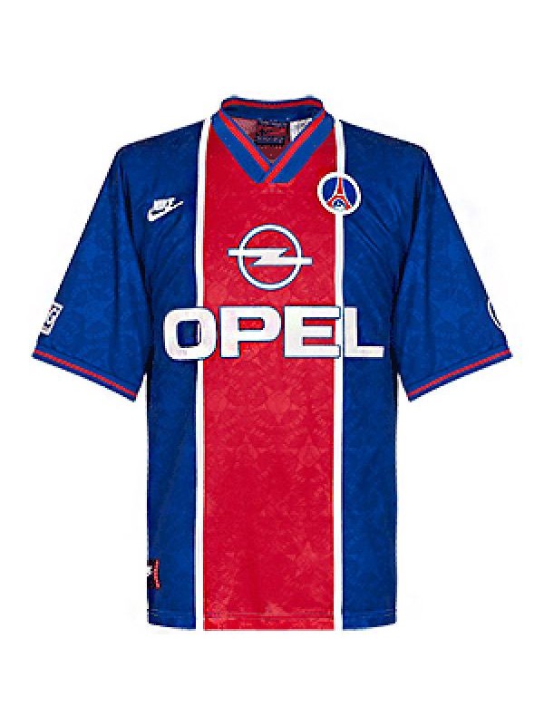 Paris saint germain home retro jersey PSG maillot match men's sportwear football shirt yellow green 1995-1996
